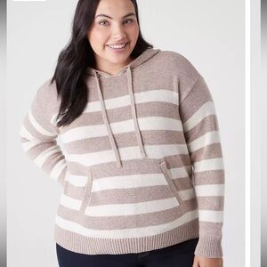 Lane Bryant Pullover Hooded
Sweater Wool Blend Size 26/28